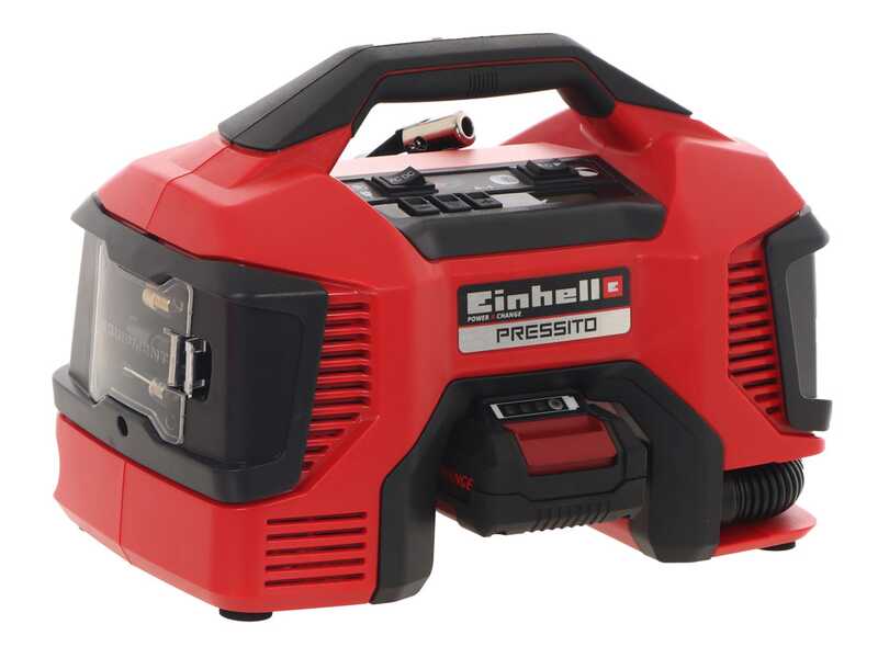 Einhell PRESSITO TE-AC 18/11 LiAC - Compressore aria a batteria compatto portatile - 4Ah 18V