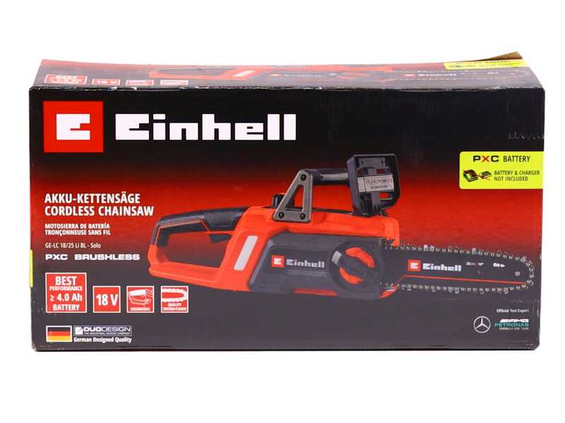 Einhell GE-LC 18/25 Li BL-Solo - Elettrosega a batteria - 5.2Ah 18V