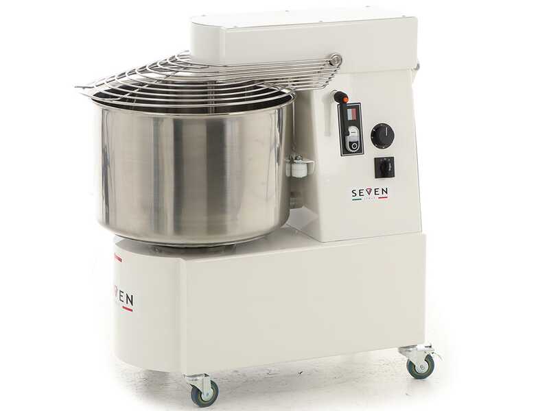 OUTLET - PICCOLI DIFETTI ESTETICI - Seven Italy GHR 50 2V - Impastatrice a spirale - 230V - Con ruote e timer - 2 Velocit&agrave;