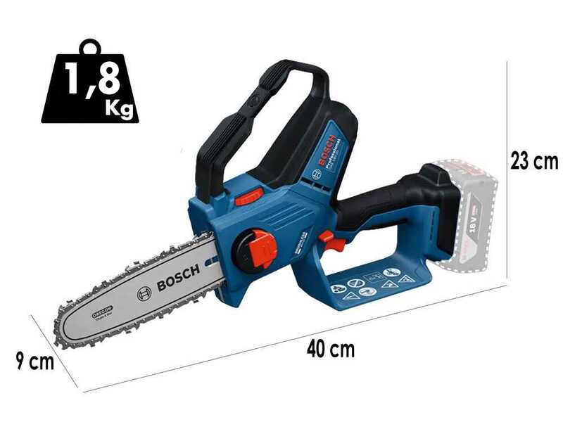 Bosch Professional GKE 18V‑20 - Potatore manuale a batteria - SENZA BATTERIE E CARIBATTERIE