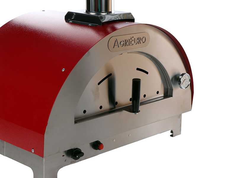 OUTLET - PICCOLI DIFETTI ESTETICI - Forno a gas per pizza da esterno Rosso - per 1 pizza