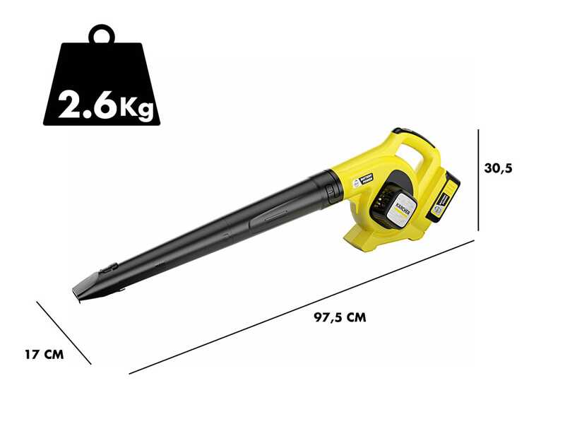 Karcher LBL 4 - Soffiatore a batteria per foglie - 36V 6Ah