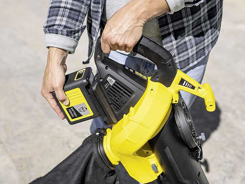 Karcher BLV 36-240 - Soffiatore aspiratore per foglie a batteria 36V 5Ah