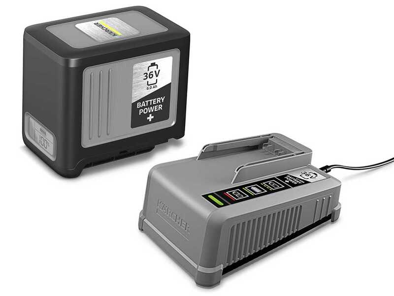 Karcher KM 70/25 C Bp 2SB - Spazzatrice a batteria con cesto di raccolta 36V 6Ah