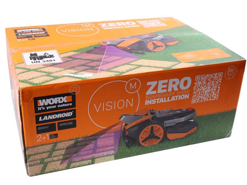 Worx Landroid Vision M800 WR208E - Robot Tagliaerba - Senza impianto - Allarme Antifurto incluso
