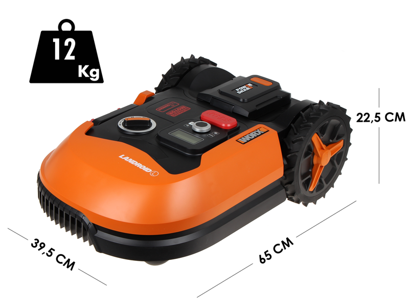 Worx Landroid WR147E.1 - Robot rasaerba - Con perimetro - Batteria 20V e 4Ah - L1000 - Garage in omaggio!