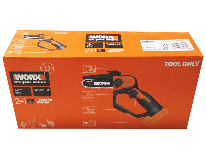 Worx WG324E.9 - Potatore manuale a batteria 20V - SENZA BATTERIE E CARICABATTERIE