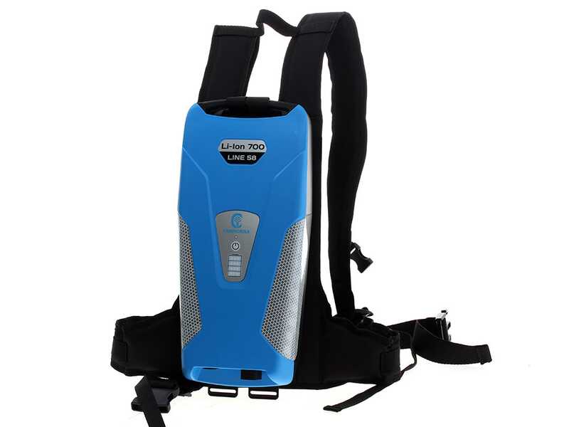 Campagnola Icarus V1 58 - Asta in alluminio da 150-220 cm  - Abbacchiatore elettrico - Batteria a zaino inclusa
