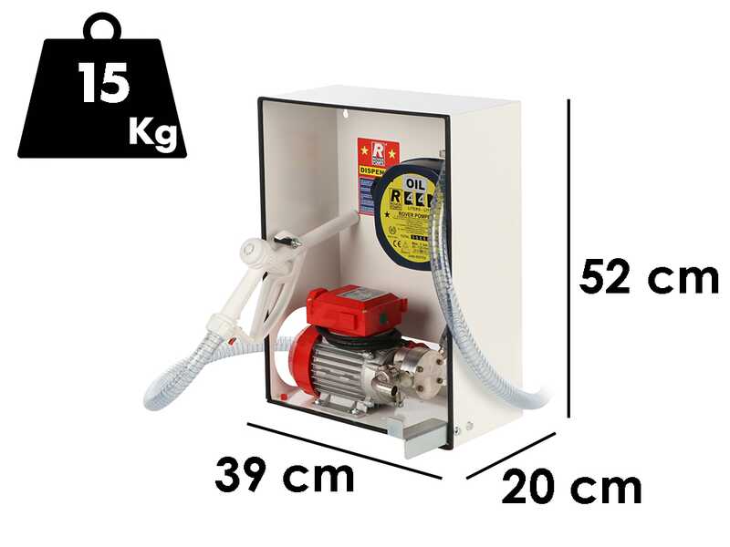 OUTLET - UTILIZZATO PER PROVA - Rover Dispenser Novax OIL - Pompa elettrica da travaso per olio in lega antiossidante - 0.6 HP