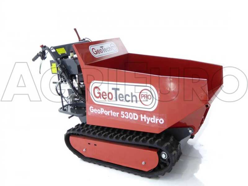 GeoTech Pro GeoPorter 530D Hydro - Minitransporter con cassone dumper idraulico 500Kg