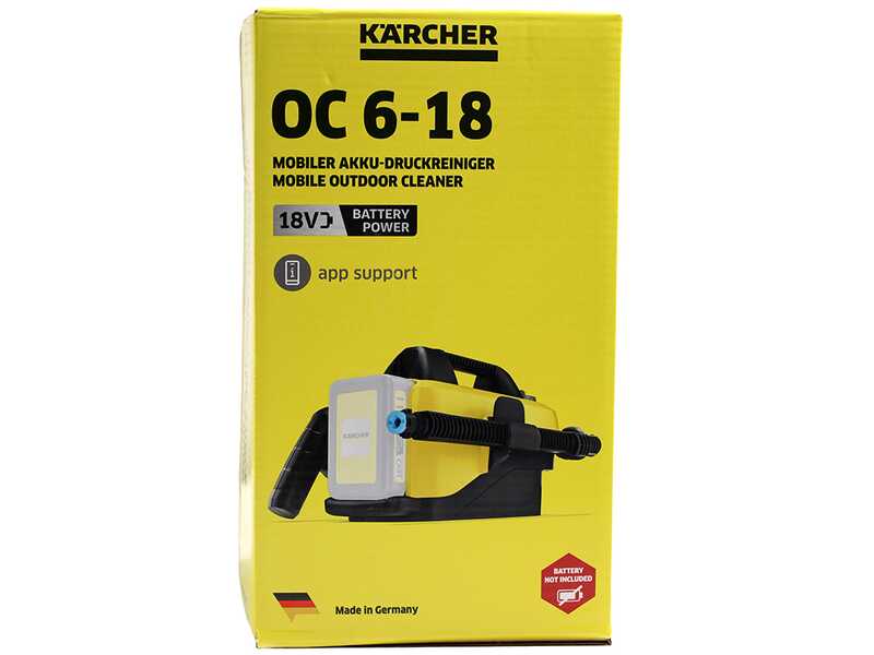 Karcher OC 6-18 Battery Set - Idropulitrice portatile a batteria - 18V 5,0 Ah