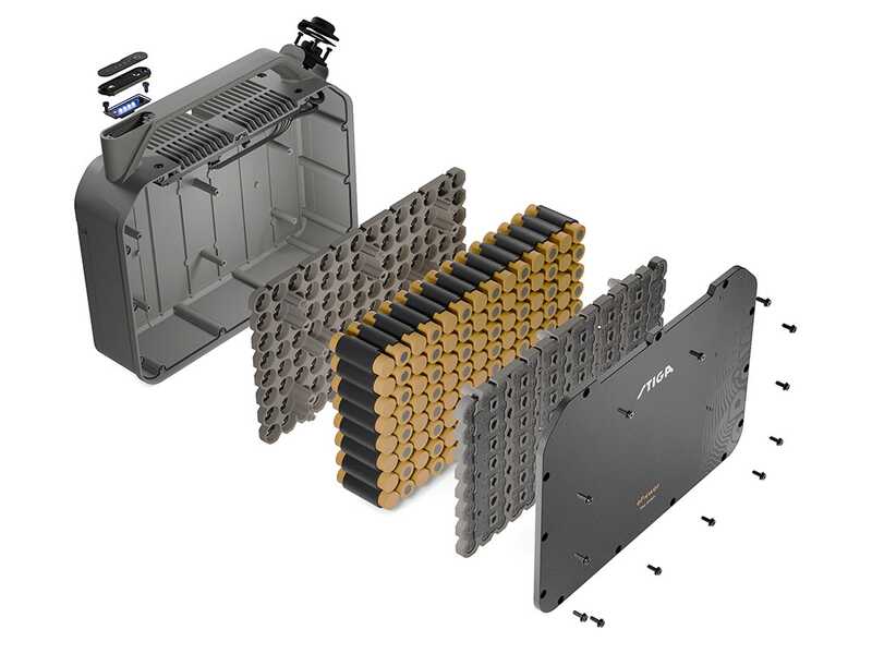 Stiga Tornado 5108e - Kit Trattorino tagliaerba con 2 moduli batteria ePower Pro da 56V/40Ah - Scarico laterale e mulching