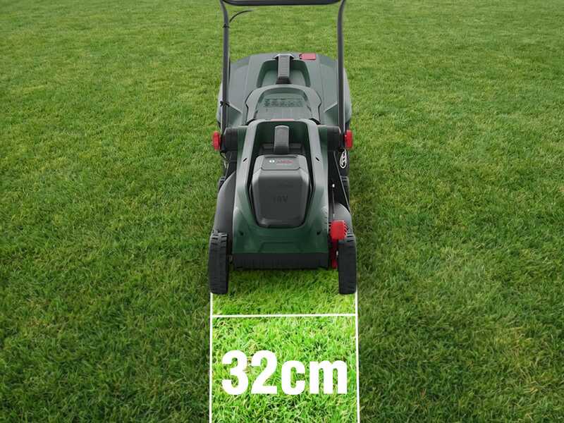 Bosch Rotak18V-32 - Tagliaerba a batteria - Taglio 32 cm - SENZA BATTERIE E CARICABATTERIE