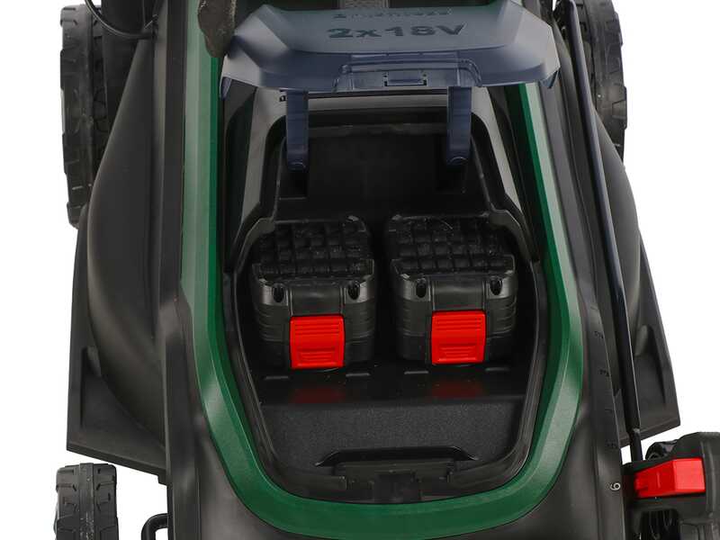 Bosch Rotak18V2-38 - Tagliaerba a batteria - 2X18V/4Ah - Taglio 38 cm