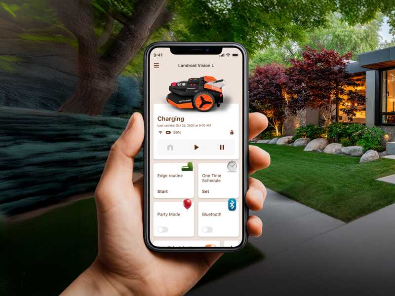 Worx Landroid Vision Cloud WR305E - Robot Tagliaerba - Senza impianto