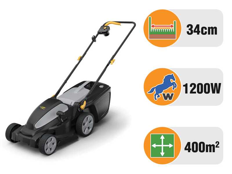 Alpina AL1 34 E - Tagliaerba elettrico - 1200 W - Taglio 34 cm