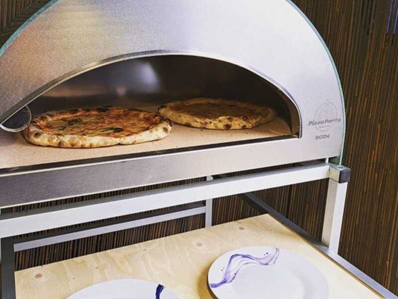 Pizza Party Emozione - Forno a gas per pizza da esterno - Camera di cottura 40x70 cm - Piano cottura in biscotto