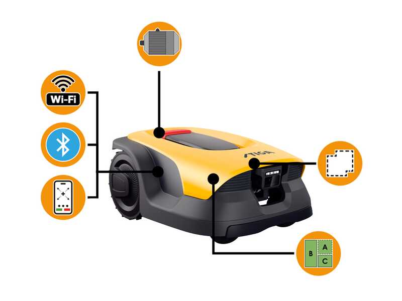 Stiga Vista A 10v - Robot rasaerba - Senza impianto - con batteria E-Power da 2,5 Ah