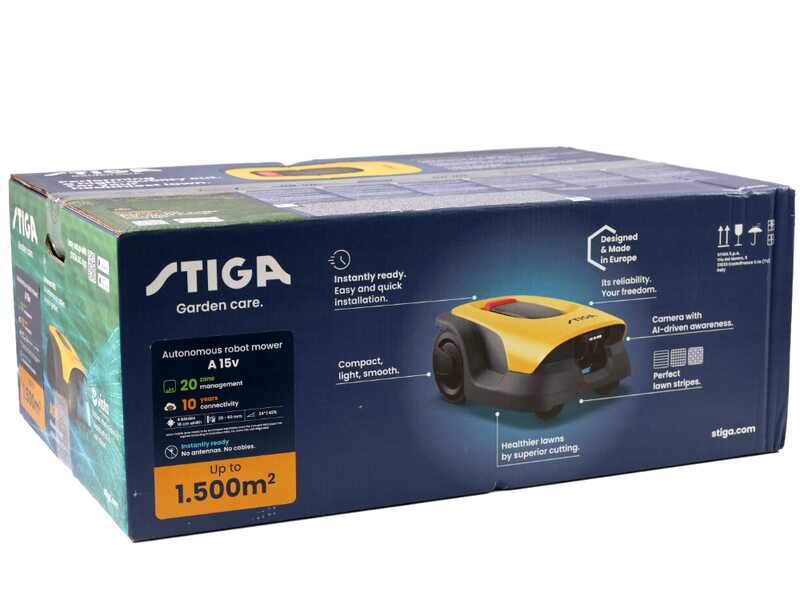 Stiga Vista A 15v - Robot rasaerba - Senza impianto - con batteria E-Power da 5,0 Ah