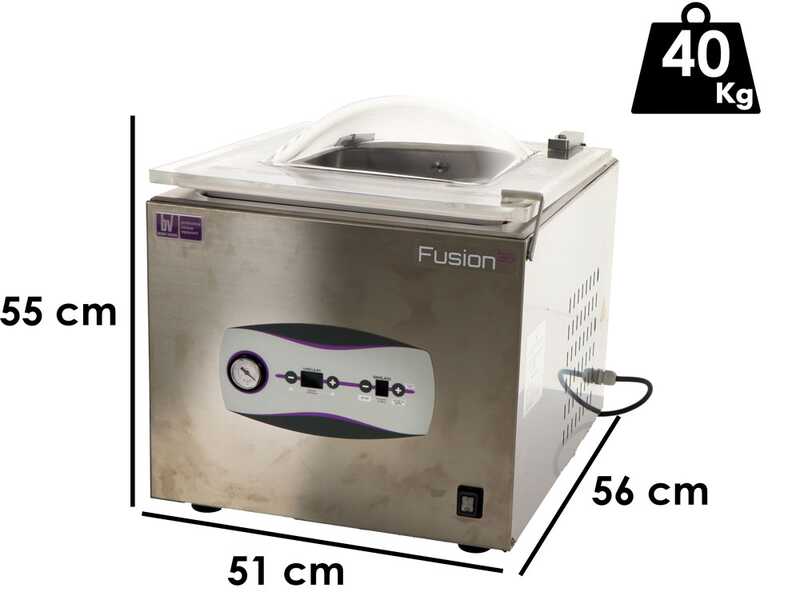 OUTLET - PICCOLI DIFETTI ESTETICI - Besser Vacuum Fusion36 - Macchina sottovuoto a campana - Barra saldante da 35cm
