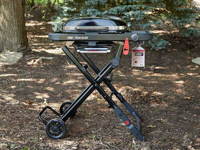 Weber Traveler Compact 1501750 - Barbecue a gas portatile - Carrello di supporto