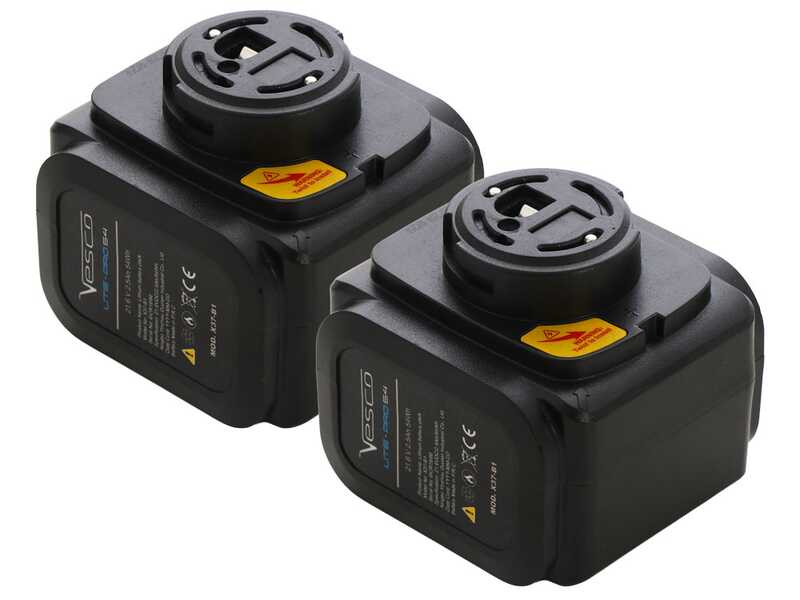 VESCO X37AF - Forbice elettrica su asta a batteria - 90 cm - 2x 21.6V 2.5Ah