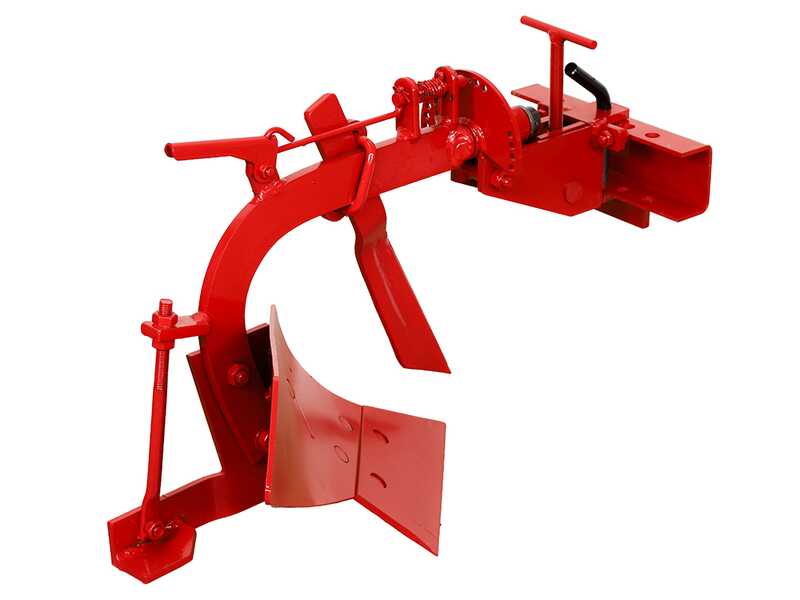 Aratro monovomere MD-05 con attacco rapido registrabile e barra portattrezzi - Per motocoltivatori da 6-10HP