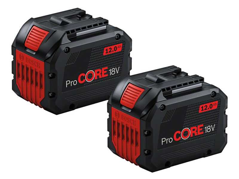 Bosch Professional GRA 18V2-46 - Tagliaerba a batteria 2x18V 12Ah + Caricatore rapido