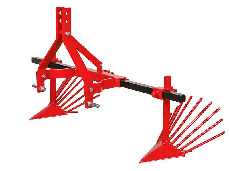 SC-T2 - Scavapatate registrabile a 2 ancore - Telaio da 150 cm - Per trattore con attacco a tre punti