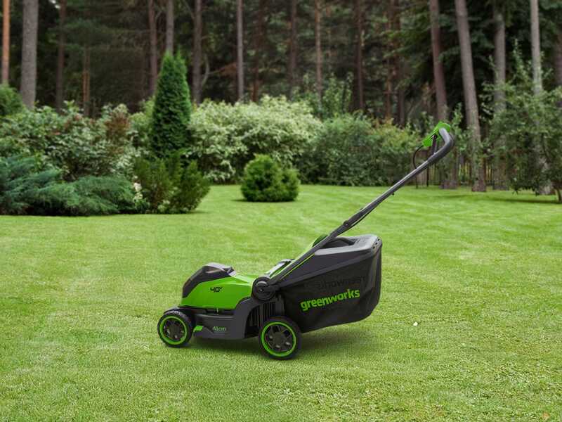 Greenworks LM4104 - Tagliaerba a batteria 40V - SENZA BATTERIA E CARICABATTERIA