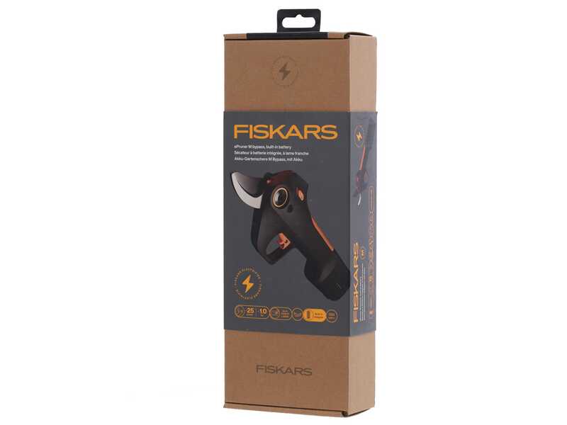 Fiskars ePruner L Bypass - Forbice elettrica da potatura con Batteria da 12V 4Ah