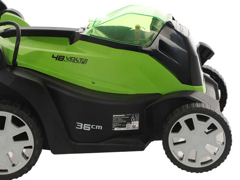 Greenworks G48LM36-G24ST25 - Kit Tagliaerba a batteria + Tagliabordi a batteria - 48V/2Ah