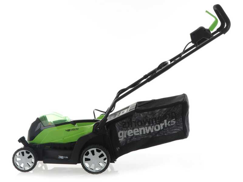 Greenworks G48LM36-G24ST25 - Kit Tagliaerba a batteria + Tagliabordi a batteria - 48V/2Ah