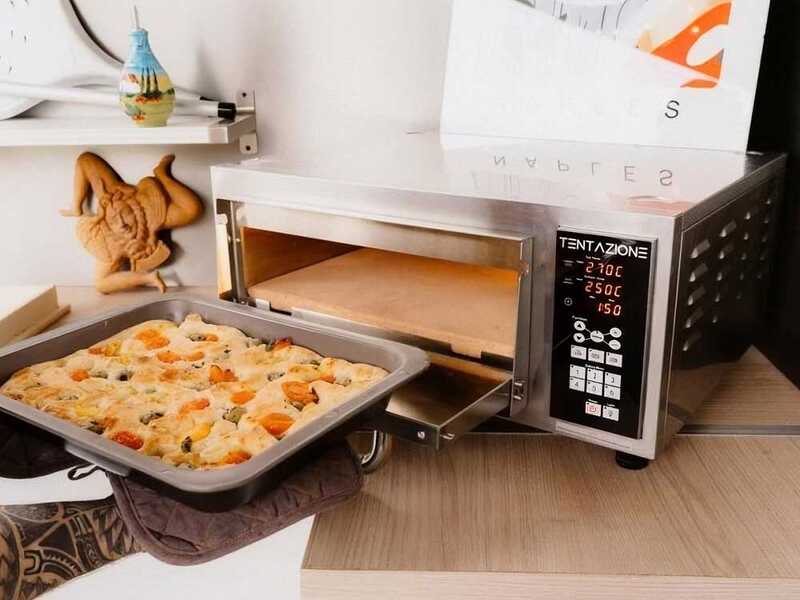 Pizza party Tentazione MAX GT3 - Forno elettrico per pizza - Piano cottura in biscotto 2 cm - 2800 W