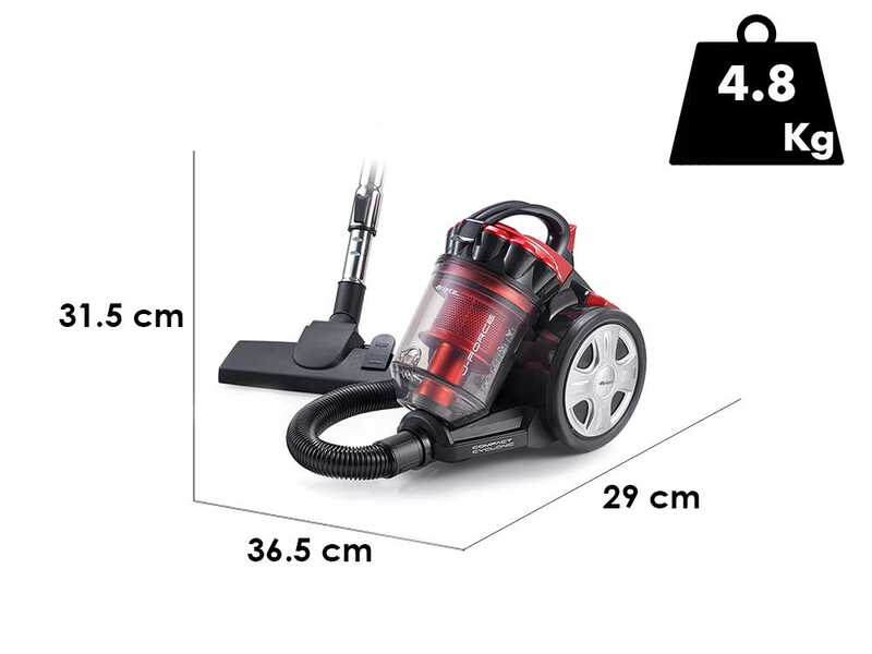 OUTLET - DA ESPOSIZIONE - Ariete 2753 J-Force - Aspirapolvere a traino multi-ciclonico senza sacco - 700W