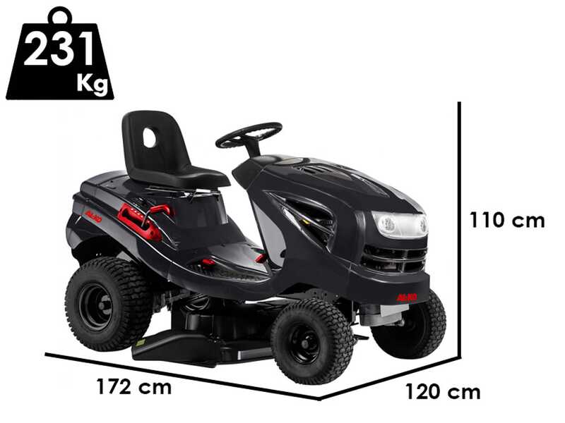 AL-KO T18-111.4 HDS-A V2 - Trattorino tagliaerba - Cambio idrostatico - Scarico laterale