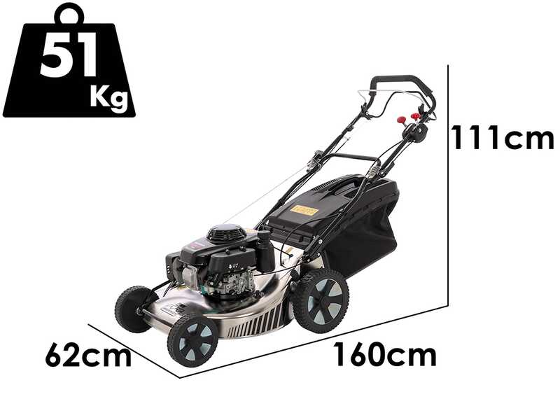 Marina Systems MX 57 SH 3V - Tagliaerba a scoppio trazionato - Motore Honda GXV 160