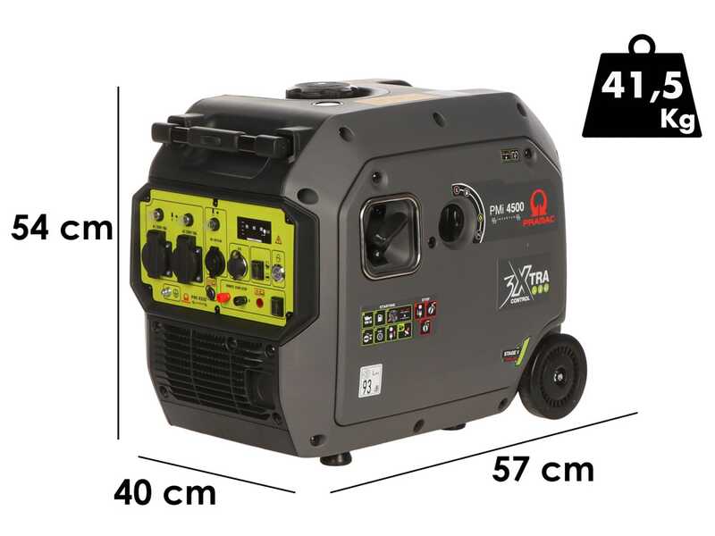 Pramac PMi 4500 - Generatore di corrente - 4.2 kW - Continua 3,8 kW Monofase - Quadro ATS incluso