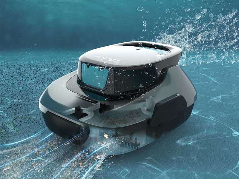 Aiper Scuba SE - Robot pulitore piscina senza fili a batteria