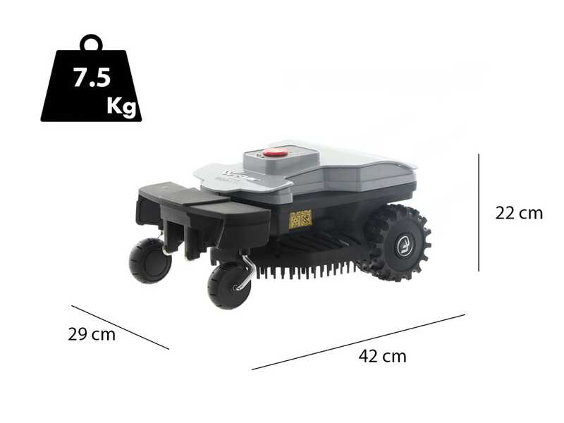 OUTLET - PICCOLI DIFETTI ESTETICI - Robot rasaerba Wiper IKE XH10R - Controllo tramite APP - Larghezza di taglio 18 cm