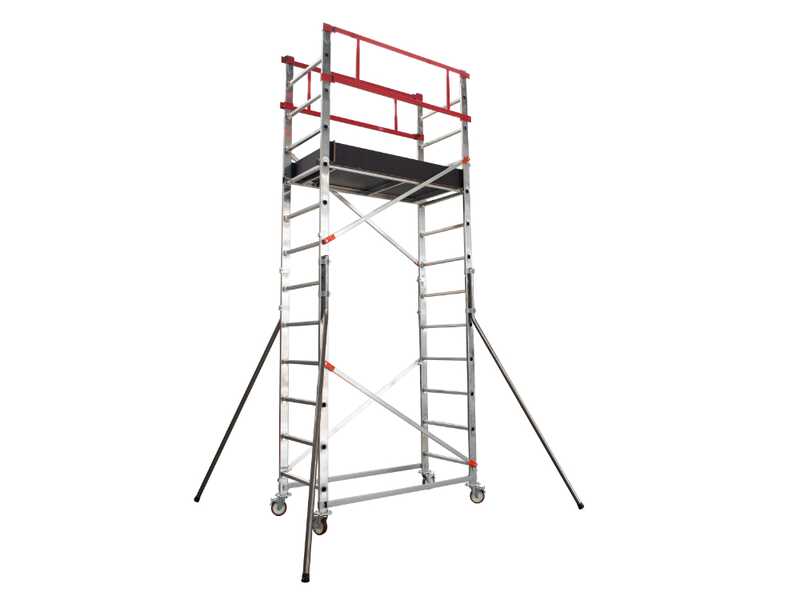 Gierre TA1900FL - Trabattello in alluminio - Altezza 3.9 m