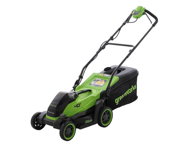 Greenworks LM3604 - Tagliaerba a batteria 40V - SENZA BATTERIE E CARICABATTERIE