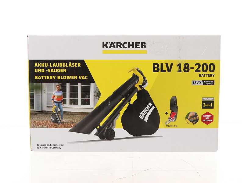 OUTLET - DA ESPOSIZIONE - Karcher BLV 36-240 - Soffiatore aspiratore a batteria - SENZA BATTERIE E CARICABATTERIE