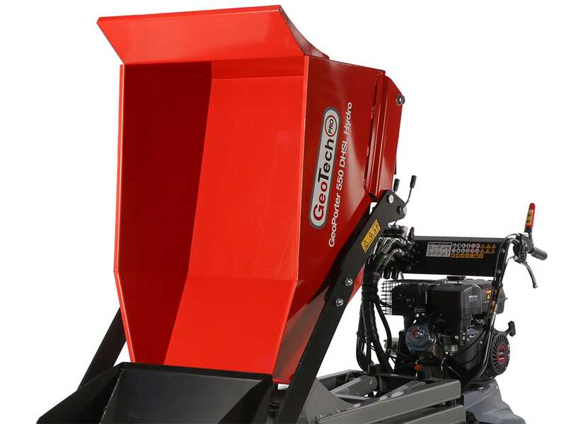 GeoTech Pro GeoPorter 550 DHSL Hydro - Motocarriola cassone alzabile a pantografo