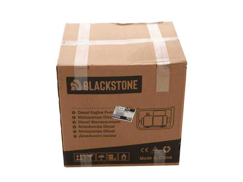 OUTLET - PICCOLI DIFETTI ESTETICI - BlackStone BD 8000 - Motopompa diesel autoadescante - Raccordi 80 mm