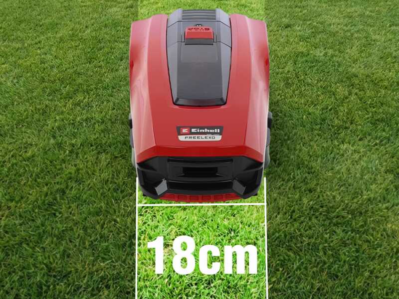 Einhell FREELEXO 300 - Robot rasaerba con filo perimetrale - Batteria a litio 18V/2Ah