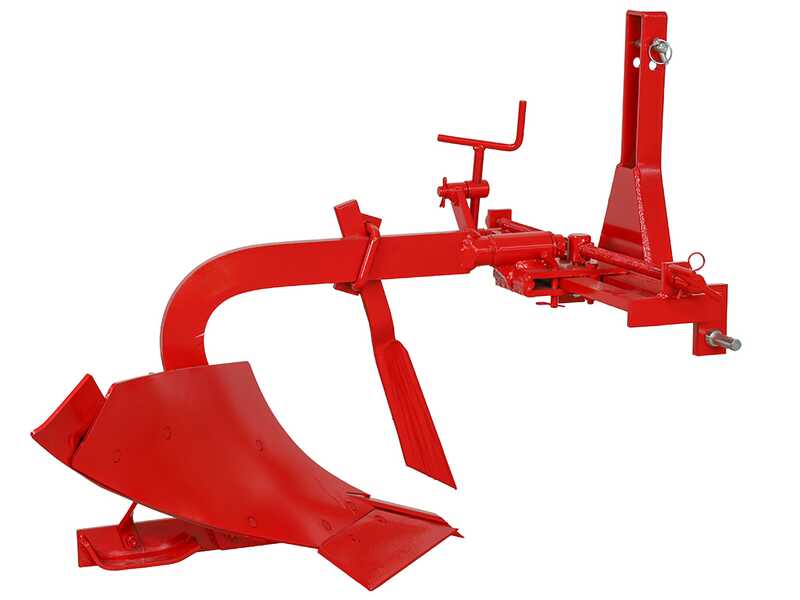 MDS-01C - Aratro monovomere a scalpello - Spostamento manuale a vite - Per trattori con attacco a tre punti