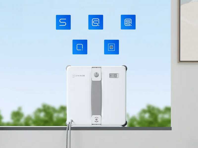 Ecovacs WINBOT MINI 2 - Robot lavavetri elettrico - Gestione tramite app