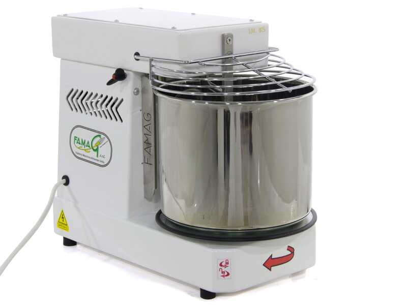 OUTLET - PICCOLI DIFETTI ESTETICI - Famag IM 8S/230 1 Velocit&agrave; - Impastatrice a spirale 8 Kg con testa sollevabile