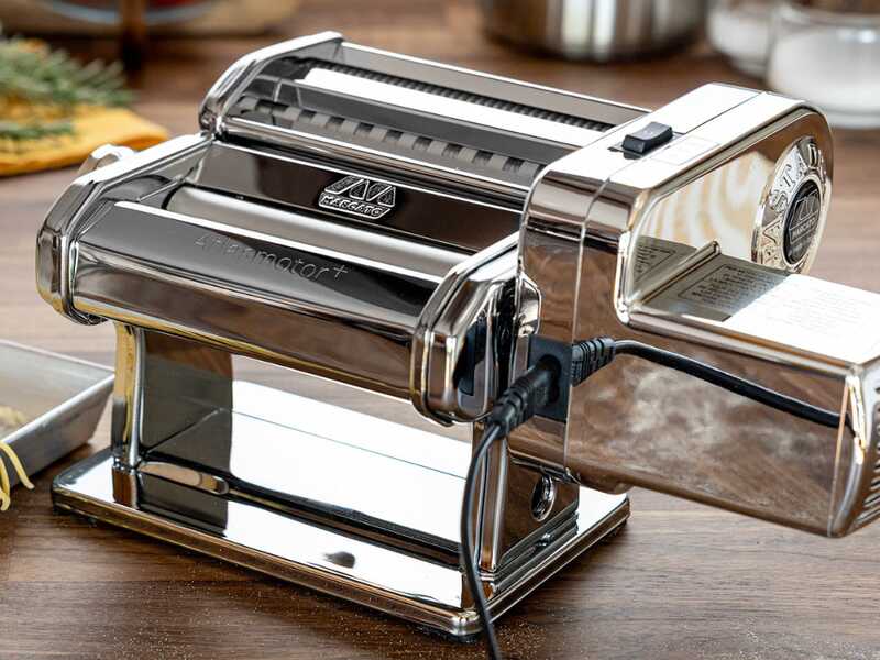 Marcato Atlasmotor+ - Macchina per la pasta elettrica in acciaio cromato
